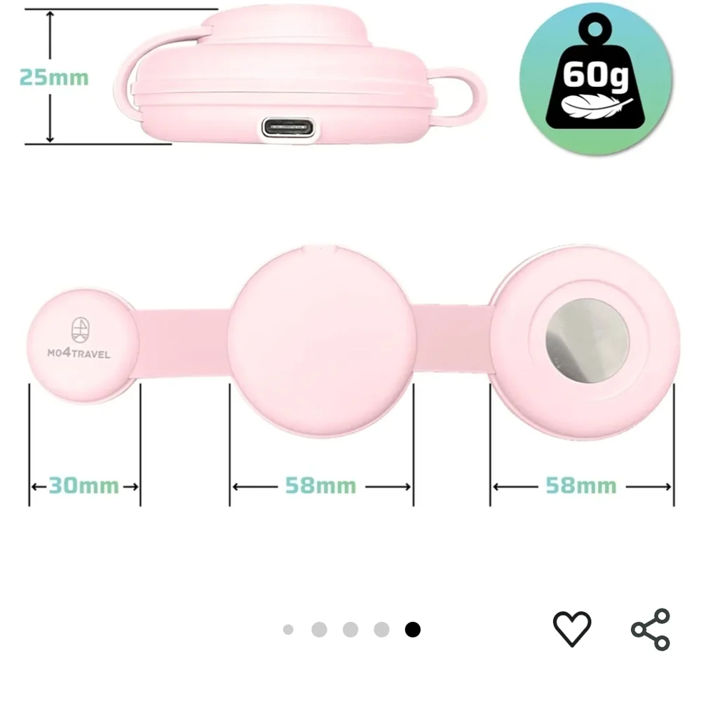 3-in-1 Pink Travel Charger